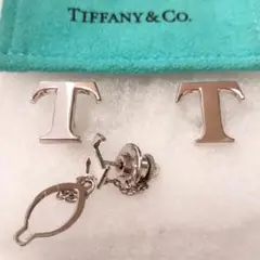 セット　ティファニー　カフリンクス　ネクタイピン　ロゴモチーフ　シルバー　刻印 ネクタイピン【GT-002】＆選べるカフスセット！ ｜Silver925