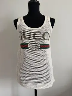 GUCCI ホワイトメッシュタンクトップのサムネイル