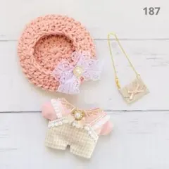 187 あんスタ　いつぬい　ぬい服　サロペット　カバン　帽子　4点セット12cm