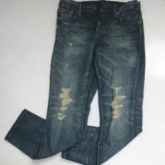 ダメージジーンズ  /ユニクロ