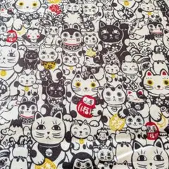 ▼いろんな招き猫＊縁起物＊厚手シーチング