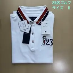 新品 23区GOLF レディース ポロシャツ ホワイト　サイズⅡのサムネイル