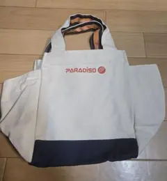 PARADISO トートバッグ アイボリー/ネイビー