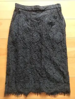 anatelier アナトリエ 総レース スカート 黒 38