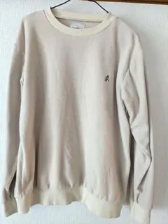 美品 GRAMICCI アイボリー クルーネック トレーナー