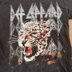 DEF LEPPARD 프린트 티셔츠 블랙 M