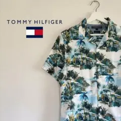【TOMMY HILFIGER】アロハシャツ コットンリネン Мサイズのサムネイル