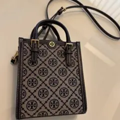 Tory Burch ショルダーバッグ ベージュ/ネイビー