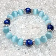 ブルータイガーアイ ブルーキャッツアイ パワーストーン ブレスレット