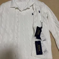 POLO ラルフローレン ケーブルニットコットンカーディガン ポロシャツ ポニー