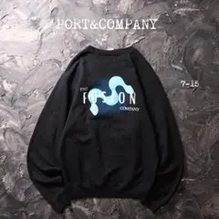 PORT&COMPANY トレーナー　企業ロゴ　ブラック