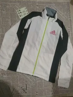 adidas ウィンドブレーカー ホワイト/ブラック 65