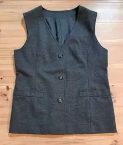 手作り  レディース ベスト(ダークグレー)