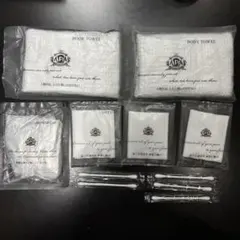 旅行用アメニティー　ボディタオル・シャワーキャップ・コットン綿棒　セット