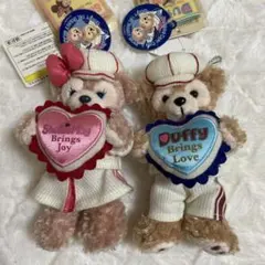 Duffy ディズニーシー 2010 バレンタイン ぬいぐるみバッチ