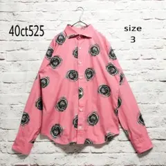 【カックン様専用】40ct525 カッタウェイ ボタニカル柄 長袖シャツ