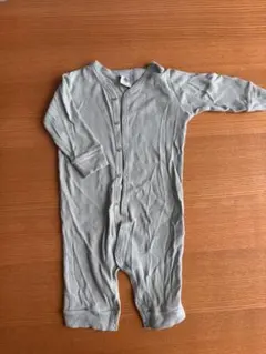 PETIT BATEAU ミントグリーンロンパース 6m 60 70