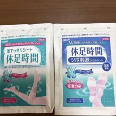 LION 休足時間 足すっきりシート＆ツボ刺激ジェルシートのサムネイル