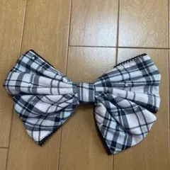 ☆リズリサ ☆チェック柄ビジュ付きリボン