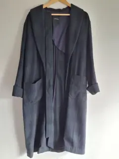 JEANASIS ダークグリーンチェックロングコート