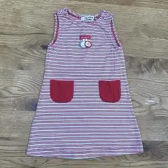 ファミリア　ボーダーワンピース　リアちゃん 80cm
