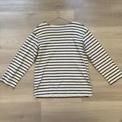無印良品　ボーダー　ロンT 長袖　ネイビー　ストライプ　Sサイズ　ボートネック