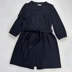 組曲クミキョク　アンゴラ混　ウールワンピース　ブラック　Mサイズ