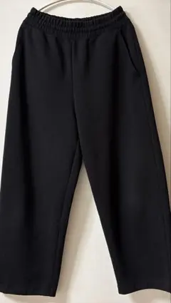 UNIQLO:C スウェットワイドパンツ 黒 S 男女兼用