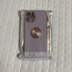 iPhone 12pro max リング付きケース パープル