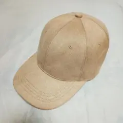 ハニーズ　スエード キャップ　帽子　スエ−ド調素材　ベージュ　レディース