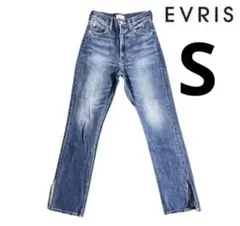 【即日発送】EVRIS デニムパンツ Sサイズ スリット入りのサムネイル