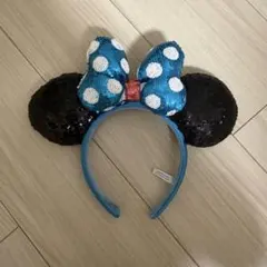 ディズニー カチューシャ ミニー 水色