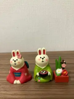 デコレ コンコンブル うさぎ 着物 花 3セットconcombre DECOLE