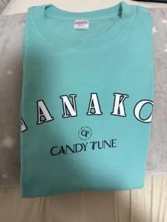 CANDY TUNE 小川奈々子 初めての夏Tee Tシャツ キャンディーチューン CANDY TUNE 緑Tシャツ 小川奈々子さん - メルカリ