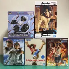 【箱入未開封/匿名配送】ワンピース　フィギュア5個セット　ルフィ　エース　コビー