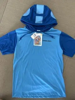 ロックマン ROCKMAN フード付きTシャツ Mサイズ コスプレ　ハロウィン