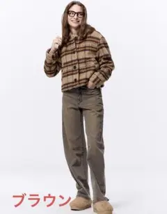 GUバレルレッグジーンズ丈長めM