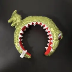 ユニバ　カチューシャ　恐竜スパンコール