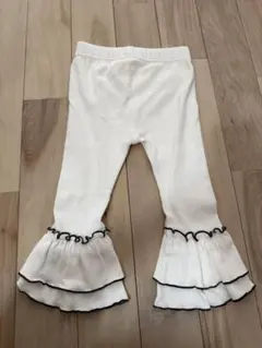 【美品】フリル付きホワイトレギンス 95cm CHERIER 女の子 ボトムス