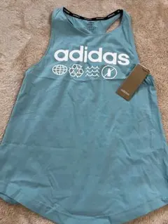 adidas タンクトップ XS ブルー