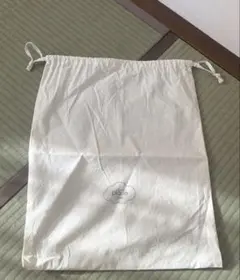 pique ホワイト 巾着袋 大きめ