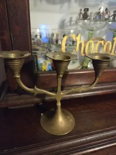 フランス　アンティーク　3灯アーム　キャンドルホルダー　キャンドルスタンド