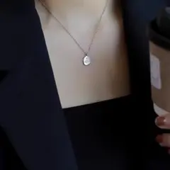 ネックレス コイン サージカルステンレス あずきチェーン 大人気 新品 シルバー