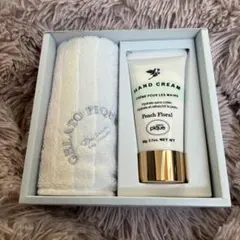 ジェラートピケ ハンドクリーム ハンドタオルセット