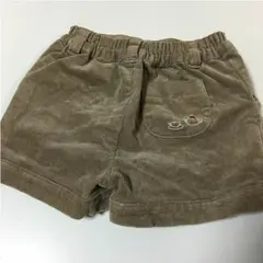 ファミリア 90㎝ コーデュロイ パンツ ハーフパンツ ベージュ
