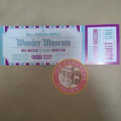 ミセス ワンダーミュージアム 入場者特典 福岡チケット ステッカー