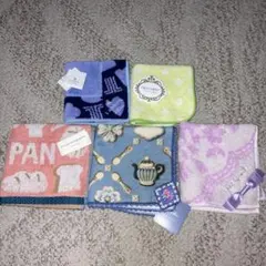 新品☆ジルスチュアート、ランバン他タオルハンカチ５枚