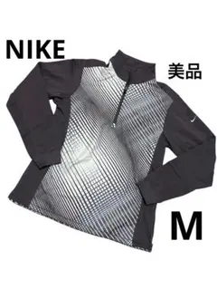【美品】NIKE ドライフィット　ゴルフウェア　ハーフジップ　裏起毛　M 長袖