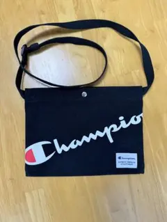 Champion ロゴサコッシュバッグ ブラック