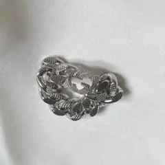 GUCCI インターロッキングG ゴルメットチェーンリング 702514 L